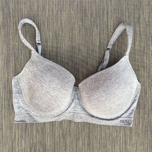 Nautica Intimates Tshirt Bra Size 42D Heather Gray Padded Underwire Adjustable